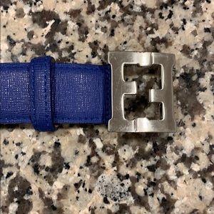 Boys Fendi belt blue